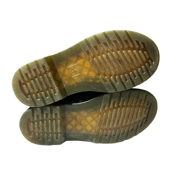 Dr. Martens Pascal Lace Up Boots Black Suede Outer Iridescent Foil Kids Girls 3Y - Picture 6 of 8